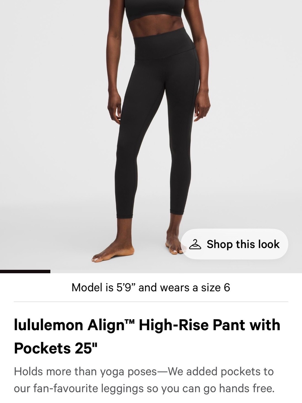 lululemon athletica Align High-Rise Leggings in Black